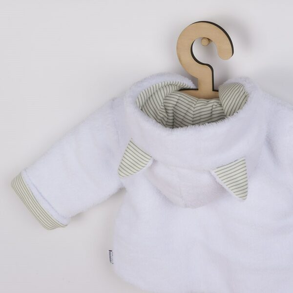 Babyjack - Luxe winterjas met capuchon - White Wellsoft - Afbeelding 2