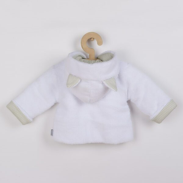 Winterjas - Maat 74 - Wit - Met capuchon - Wellsoft stof