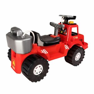 Loopauto brandweerwagen met watertank en spuit 70 cm