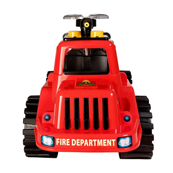 Loopauto brandweerwagen met watertank en spuit 70 cm - Afbeelding 3