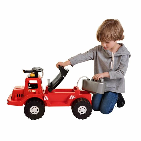 Loopauto brandweerwagen met watertank en spuit 70 cm - Afbeelding 4