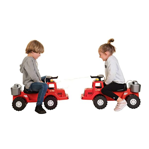 Loopauto brandweerwagen met watertank en spuit 70 cm - Afbeelding 5