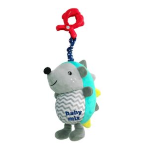 Grijze Pluchen Egel met Stekels - Knuffel voor Baby