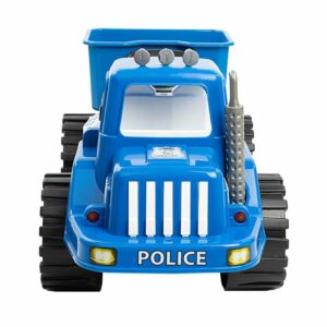 Loopauto politievoertuig - blauwe kinderfiets 70 cm