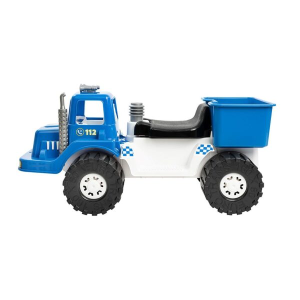 Loopauto politievoertuig - blauwe kinderfiets 70 cm - Afbeelding 5