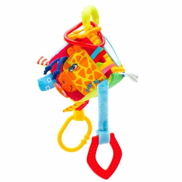 Pluche Speelgoedkubus - Met Vormen en Texturen - Afbeelding 3