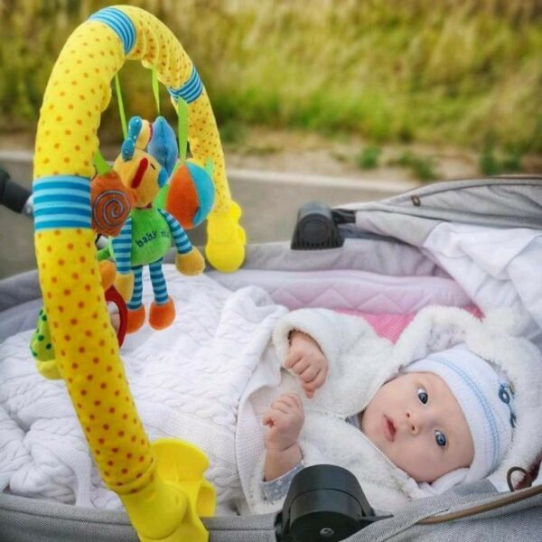 Kleurrijke speelboog met speeltjes - Zacht babyspeelgoed - Afbeelding 5