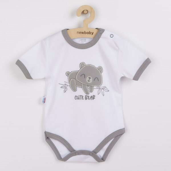 Baby Romper - Katoen - Schattig Beer Ontwerp - Drukknoopsluiting