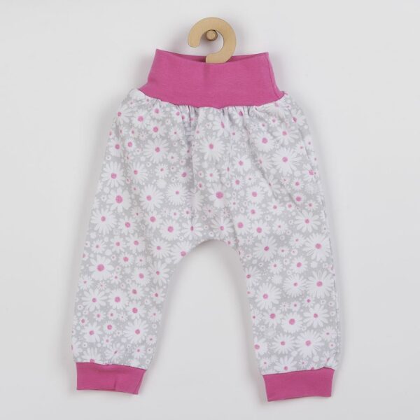 2-piece set - T-shirt en broekje - katoen - bloemenmotief - Afbeelding 2