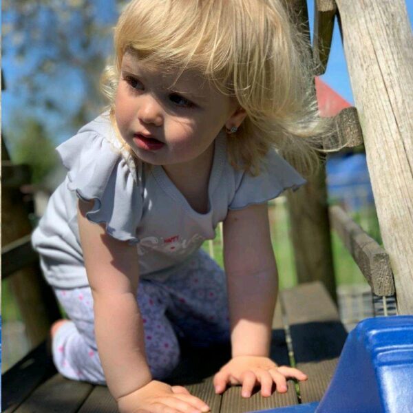 Baby kleding - 2-delige set - Grijs T-shirt met bloemen - Afbeelding 3