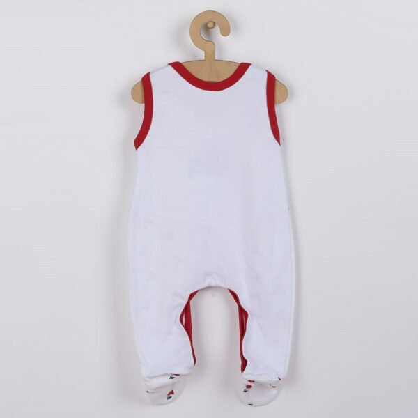 babykleding - onesie - maat 86 (12-18m) - 100% katoen - kersenpatroon
