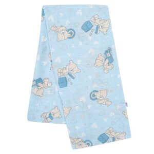 Hydrofiele Luier 70x80 cm - Blauwe Doek met Beertjes