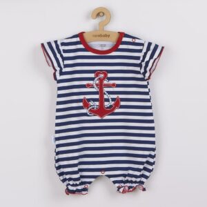 Jumpsuit - Meisjes - Maat 80 (9-12m) - Katoen - Nautisch