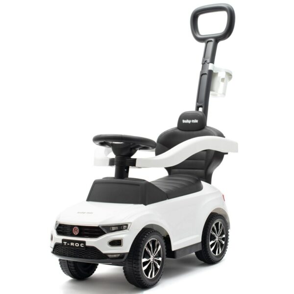 Volkswagen Kinderloopauto Wit - Duwstang
