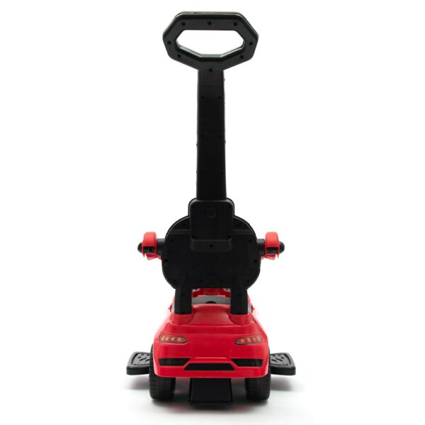 Kinderloopauto - Glanzend rood - Ergonomische duwstang - Afbeelding 2