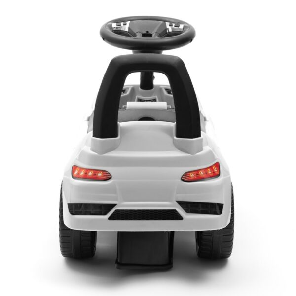 Loopauto Wit - Sportief Ontwerp met Rugleuning - Afbeelding 3