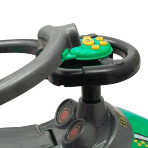 Groene Loopauto met Duwstang - Peuterauto