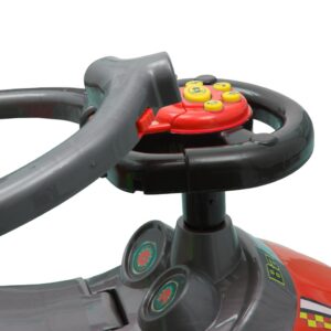 Loopauto Rood 3-in-1 met Duwstang en Veiligheidsbeugel