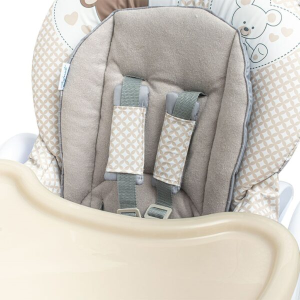 Verstelbare Beige Kinderstoel met Wielen