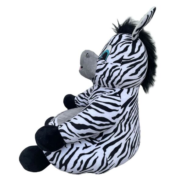 Zitzak Pluche Zebra voor Kinderen - Comfortabel - Afbeelding 2