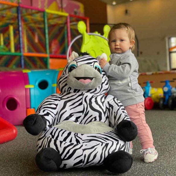 Zitzak Pluche Zebra voor Kinderen - Comfortabel - Afbeelding 3
