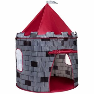 Kindertent Kasteel - Grijs Zwart - Speeltent