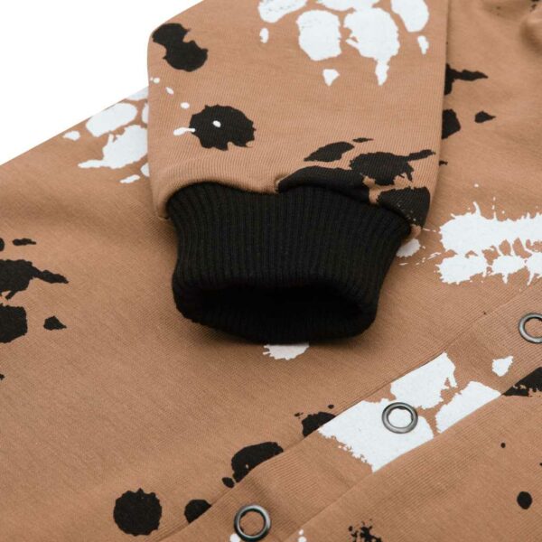 Kinderonesie - Met capuchon - Vlekkenprint - Hoogwaardig katoen - Afbeelding 3