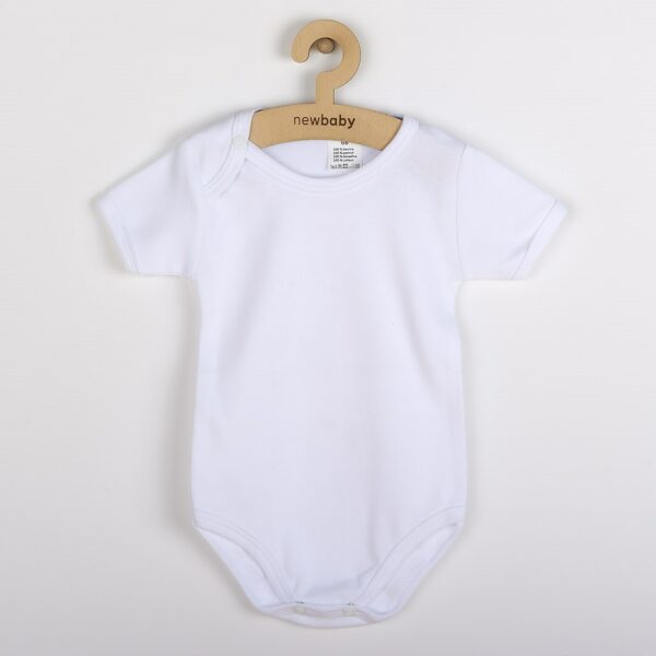 Babyromper - Wit - Korte mouwen - Drukknopen - Maat 98 (2-3 jaar)