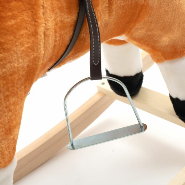 Schommelpaard Pluchen Bruin incl. Bandana en Muziek - Afbeelding 4