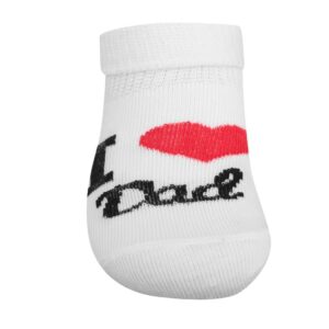 Socks - I Love Mum and Dad - Wit - Maat 56 (0-3 maanden)