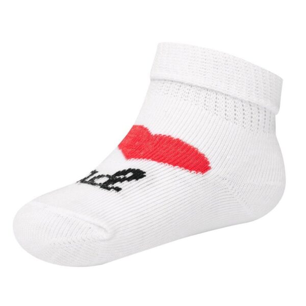 Baby Terry Socks - I Love Mum and Dad - Wit - Maat 62 (3-6 maanden) - Afbeelding 2