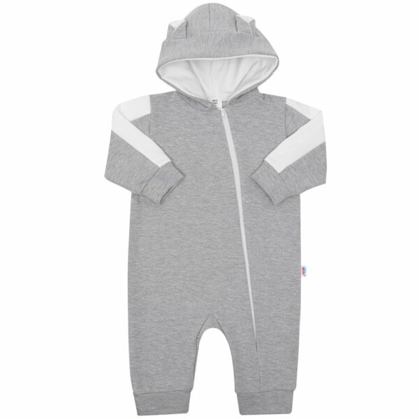 Babyoverall - Grijs - 18-24 maanden - Thermische stof - Met capuchon