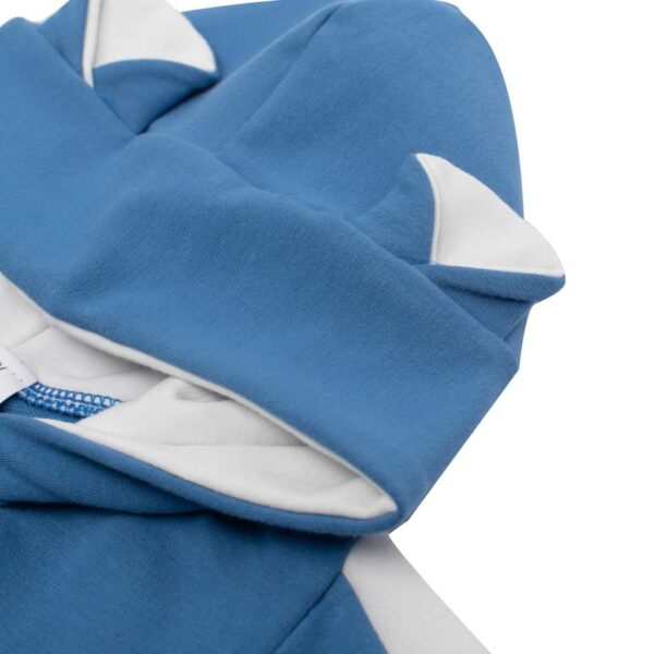 Baby Jumpsuit - blauw - maat 92 (18-24 maanden) - met capuchon en oren - Afbeelding 2