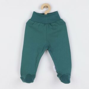 Baby broekje - Groene kleur - Maat 62 - Met voetjes - New Baby Classic II
