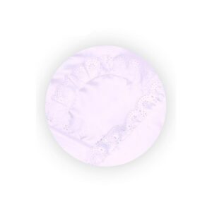 Wikkeldeken 80x80 cm - Satin met kant - Luxe babydeken