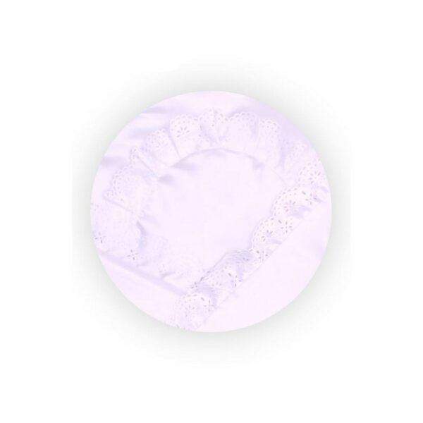 Wikkeldeken 80x80 cm - Satin met kant - Luxe babydeken
