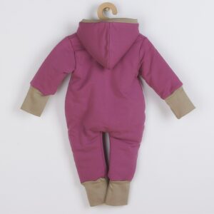 Baby Jumpsuit - Paars - Maat 68 (4-6 maanden) - Met capuchon
