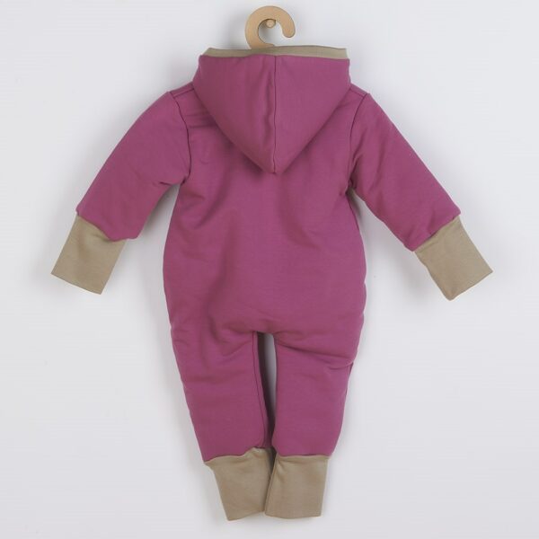 Baby Jumpsuit - Paars - Maat 68 (4-6 maanden) - Met capuchon