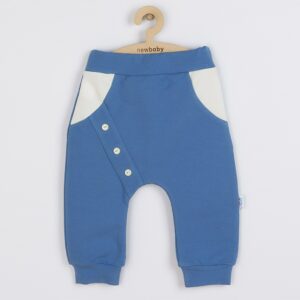 Baby Sweatpants - Blauw - Katoen - Maat 56 (0-3 maanden)