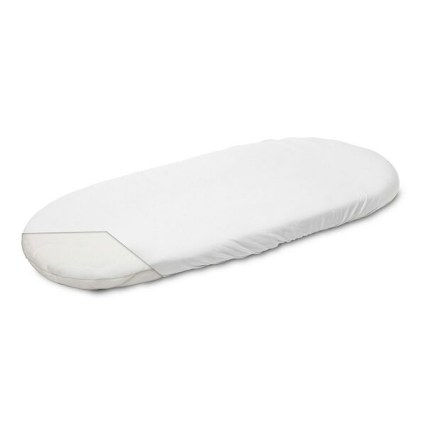 Matrasbeschermer Jersey Wit 35x75 cm voor Babybed