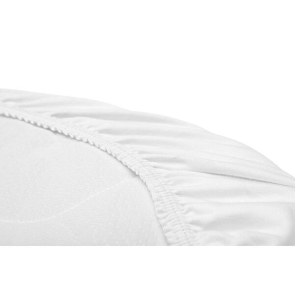 Matrasbeschermer Jersey Wit 35x75 cm voor Babybed - Afbeelding 2