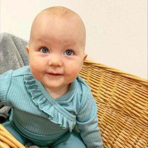 Babykleding - 2-delige set - Romper met lange mouwen - Broek met voetjes