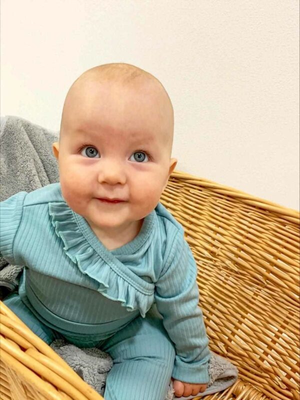Babykleding - 2-delige set - Romper met lange mouwen - Broek met voetjes