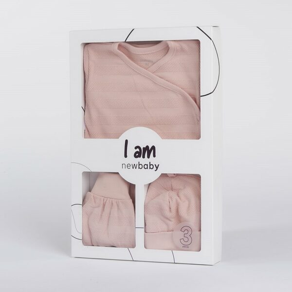 Baby Kleding Set - 3-Delige Set - Maat 62 (3-6m) - Zachtroze - Afbeelding 4