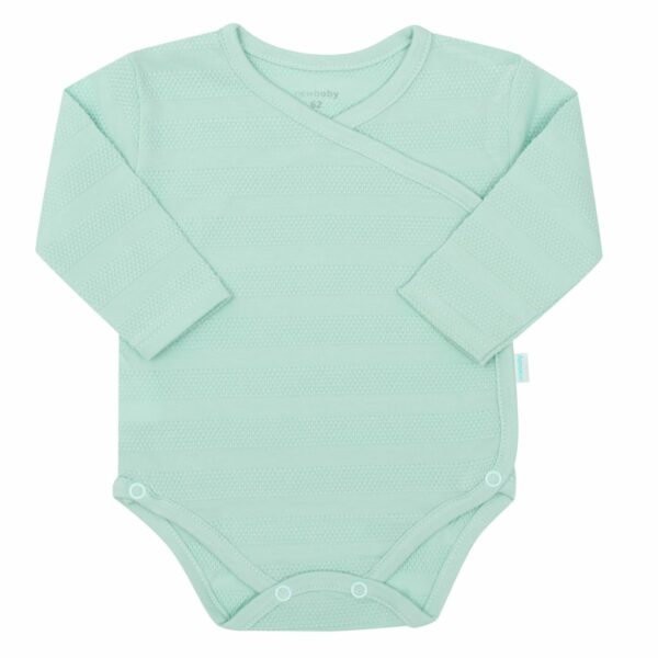 Babyset - 3-delig - Mintgroen - Rompertje met lange mouwen - Afbeelding 3