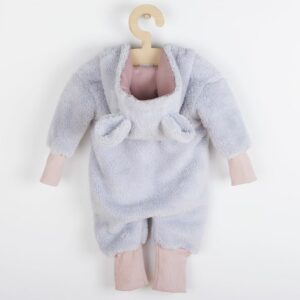 overall - teddy bear - capuchon - Wellsoft - maat 62 (3-6m)