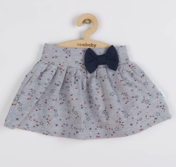 Kleding - 3-delige meisjesset - Grijze top - Rok met sterren - Afbeelding 2