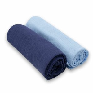 Hydrofiele Luiers - 2 Stuks - Lichtblauw & Donkerblauw
