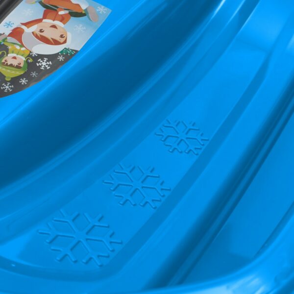Bobslee Felblauw met handgrepen - Ski slee voor kinderen