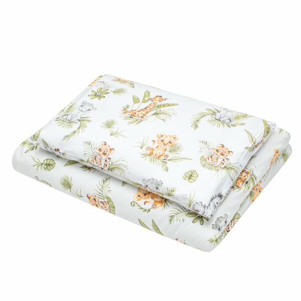3-delige Baby Beddenset 100x135 cm - Jungleprint - Afbeelding 2